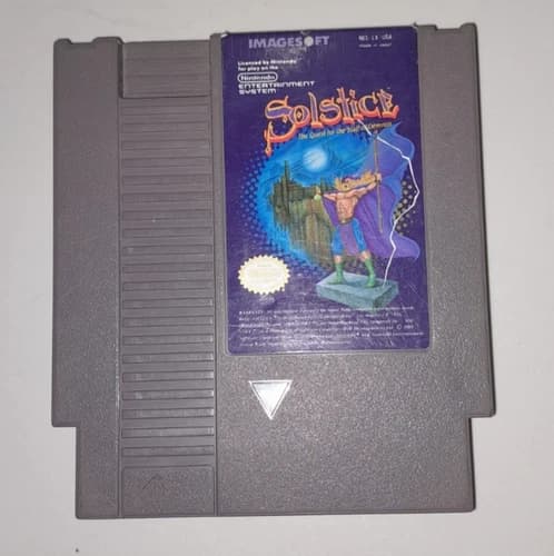 Solstice: The Quest for the Staff of Demnos Nintendo Game Cart Only Read VTG