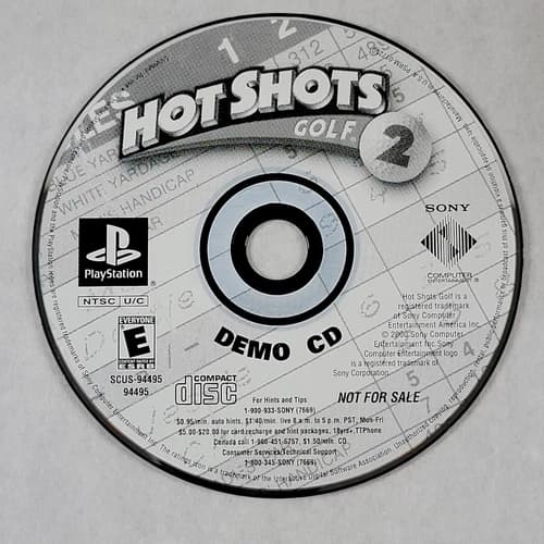 Hot Shots Golf 2 Demo CD- Loose Sony PS1 Playstation 1 Disc
