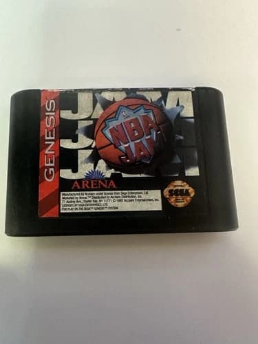 NBA Jam (Sega Genesis, 1994) Tested Working