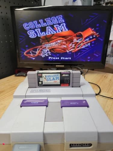 College Slam (Super Nintendo Entertainment System, 1996) Cartridge Only - Tested