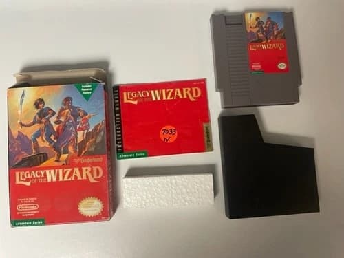 Legacy of the Wizard (Nintendo NES) CIB w/ Manual, Sleeve, Styrofoam