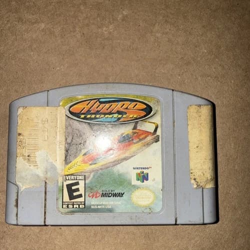 Hydro Thunder - Nintendo 64 N64 - Authentic, Working Cartridge 🌊 Grey Variant
