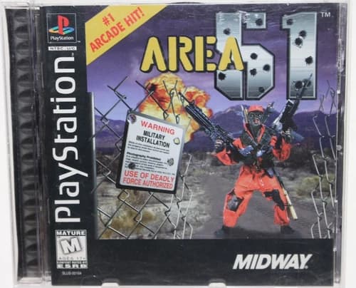 Sony PlayStation PS1 Area 51 Complete CIB - Black Label