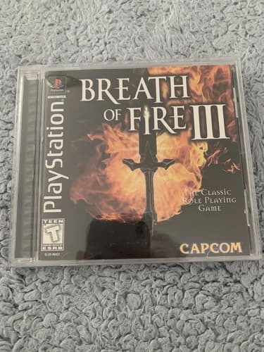 Breath of Fire III (Sony PlayStation 1, 1998) Black Label Complete W/ Manual PS1