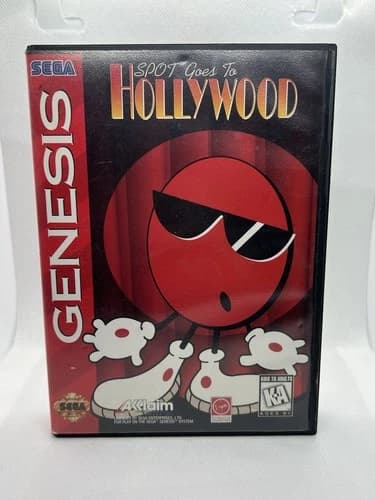 Spot Goes to Hollywood Sega Genesis Complete Cib Tested Working Authentic