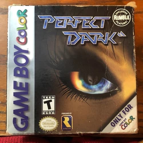 Perfect Dark (Game Boy Color, 2000) OEM Complete in Box (CIB) No Battery Cover