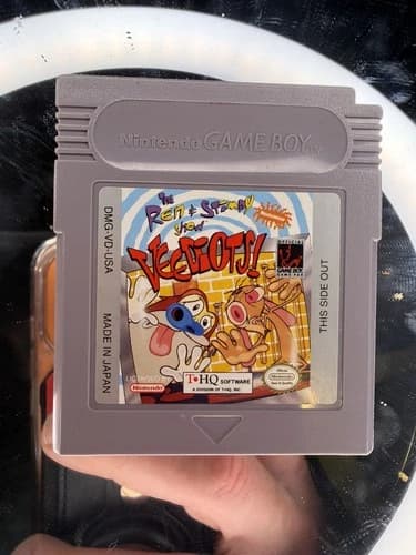 Ren and Stimpy Show: Veediots (Nintendo Game Boy, 1993) Game Only - Tested Works