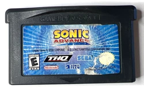 Sonic Advance SEGA THQ Adventure Action Nintendo Gameboy Advance GBA Tested