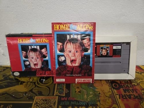 Home Alone Super Nintendo SNES CIB Complete In Box 1991 W Manual