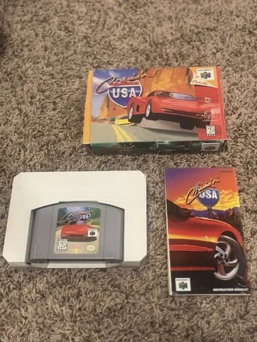 Cruis’n USA (Nintendo 64, 1996) Cruising N64 CIB complete with Box and Manual