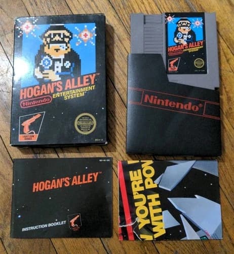 Hogan's Alley (Nintendo, NES 1985) Complete CIB Nice Condition