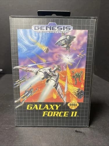 Galaxy Force II 2 (Sega Genesis, 1992) Authentic Game Cartridge, CIB Complete