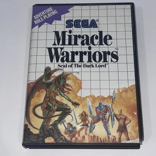 Miracle Warriors Seal of the Dark Lord Sega Master System SMS Complete CIB w Map
