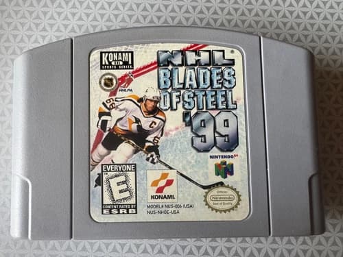 Blades of Steel 99 N64 Nintendo 64 1999 NHL Konami - Tested, Cleaned, Authentic