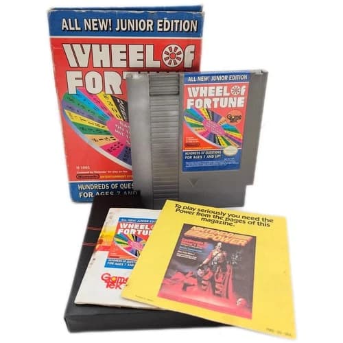NES Nintendo Wheel of Fortune Junior Edition