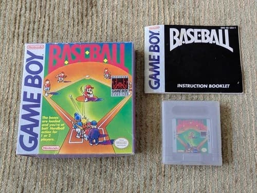 Baseball Nintendo GameBoy Game Boy Complete CIB Tested Working