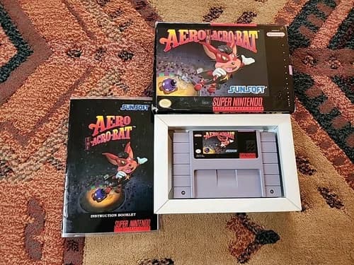 Aero the Acro-bat Acrobat Acro Bat Super Nintendo SNES CIB Complete in Box