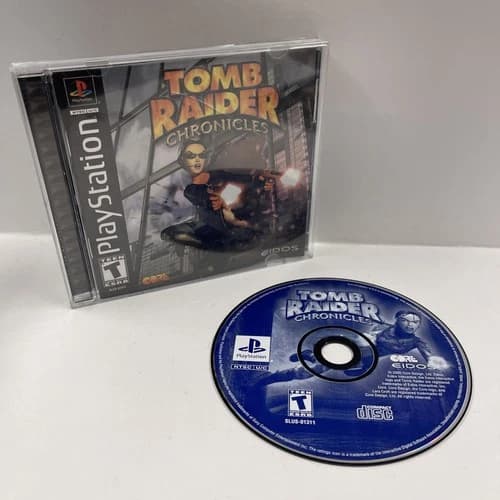 Tomb Raider Chronicles PS1 CIB Sony PlayStation 1 Black Label Complete
