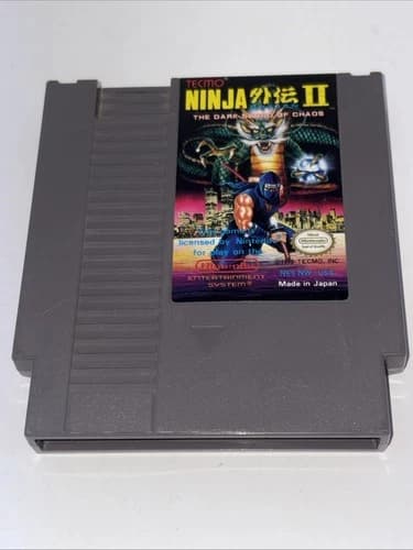 Ninja Gaiden 2 II: The Dark Sword of Chaos (Nintendo 1990) NES Tested Works Well