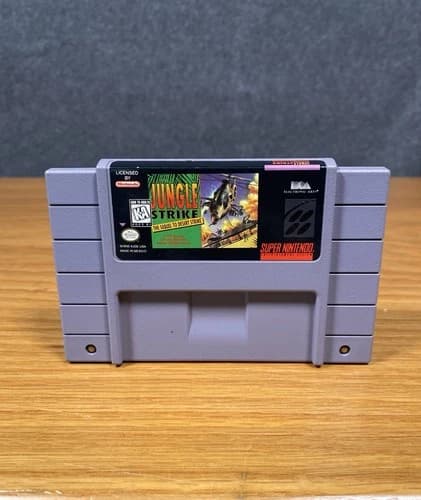 Jungle Strike: The Sequel To Desert Strike (Super Nintendo, 1993) Cartridge Only