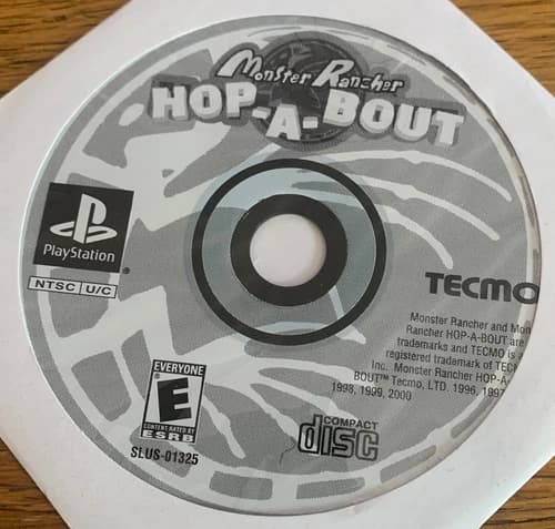 Monster Rancher Hop-A-Bout (Sony PlayStation 1, 2000) Disc Only