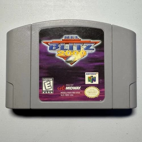 NFL Blitz 2000 Nintendo 64 N64 Authentic Game Cart Only Tested Working Midway