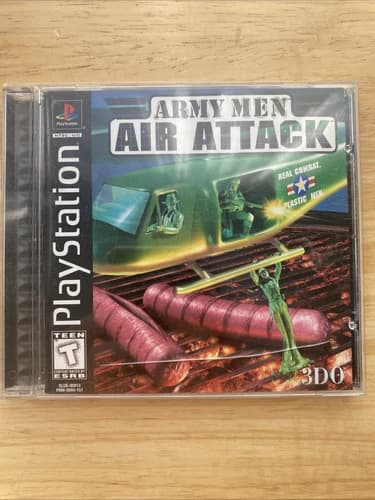 Army Men: Air Attack Sony PlayStation 1 PS1 CIB Black Label Tested & Works!