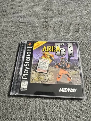 PS1 Area 51 (Sony PlayStation 1, 1996) CIB Tested