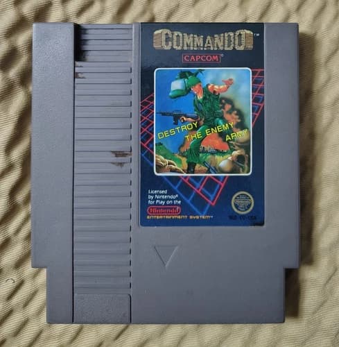 Capcom Commando for Nintendo NES Game Cartridge NTSC-U/C (US/Canada)