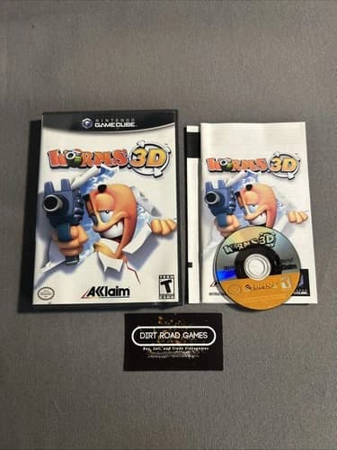 Worms 3D (Nintendo GameCube 2004) CIB Complete Tested