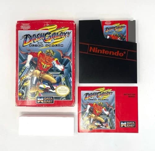 Dash Galaxy in the Alien Asylum for NES (Complete, Tested, Working, Authentic)