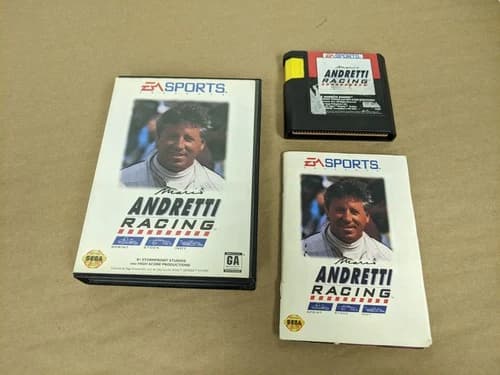 Mario Andretti Racing Sega Genesis Complete in Box