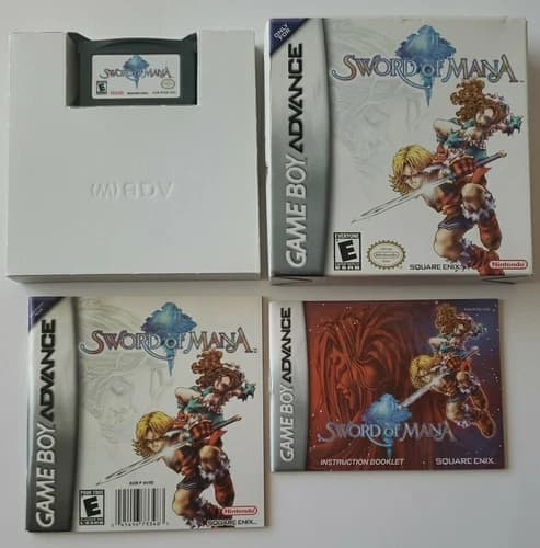 Sword of Mana (Nintendo Game Boy Advance, 2003) GBA CIB Complete Tested!