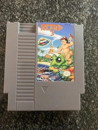 Adventure Island 3 Nintendo NES 1992 Authentic, Tested, Working