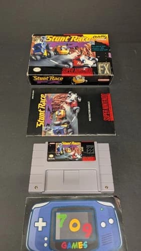Stunt Race FX (SNES/Super Nintendo) CIB COMPLETE IN BOX