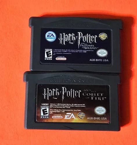 Harry Potter Prisoner of Azkaban Goblet of Fire Gameboy Advance GBA Carts Only