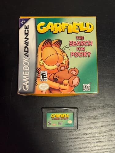 Garfield: The Search for Pooky (Nintendo Game Boy Advance, 2005) Complete In Box