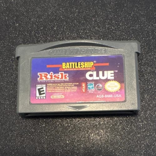 Nintendo Battleship/Risk/Clue Game Boy Advance Board Games Cartridge