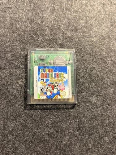 Super Mario Bros Deluxe Nintendo Game Boy Color GBC 1999 Cleaned and Tested save