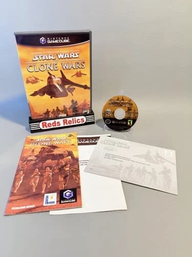 Star Wars: The Clone Wars (Nintendo GameCube, 2002) CIB - Pristine - 1Y Warranty