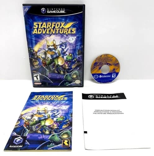 Star Fox Adventures GameCube Complete w/ Manual Black Label *TESTED*