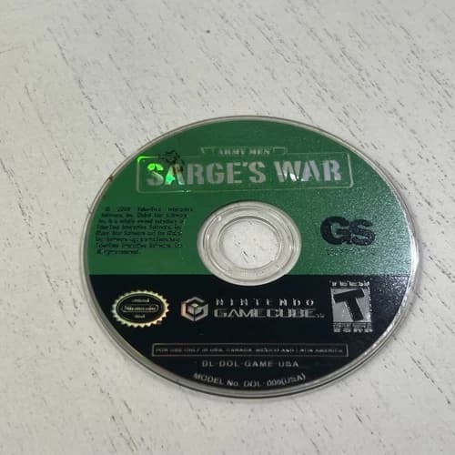 Army Men Sarge’s War (Nintendo Gamecube, 2004) Disc Only Free Shipping