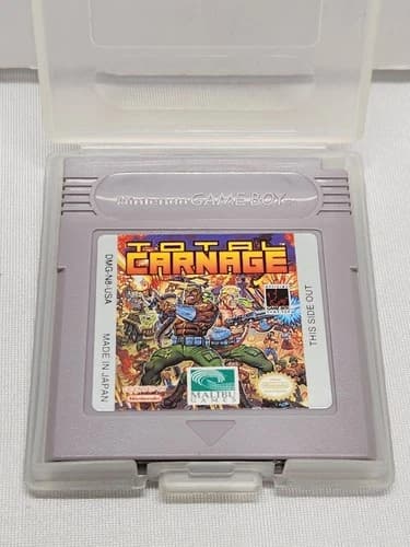 Total Carnage (Nintendo Game Boy, 1994) Cartridge Only, Excellent Condition