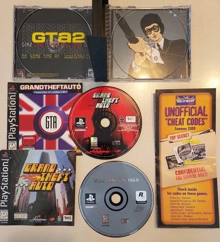 Grand Theft Auto: Director's Cut (Sony PlayStation 1, PS1) Cleaned & Tested