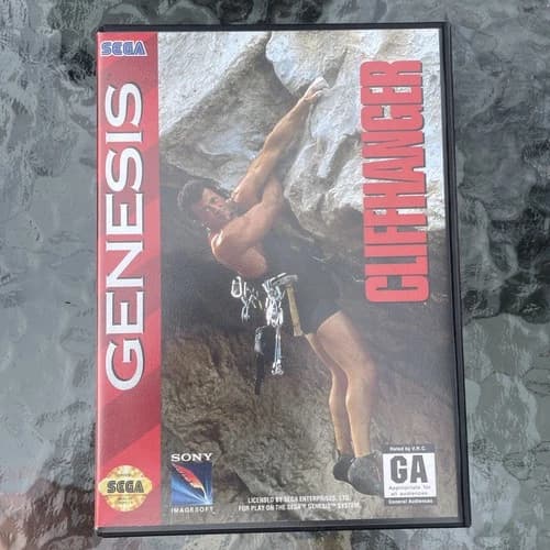 Cliffhanger (Sega Genesis, 1993) CIB Complete With Manual