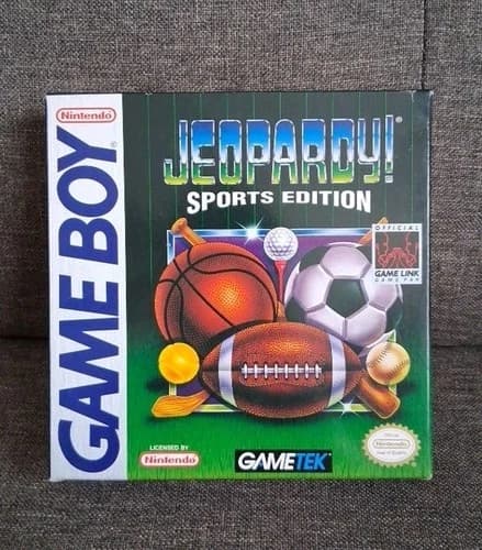 Jeopardy Sports Edition Game Boy CIB Tested
