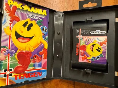 Pac-Mania Sega Genesis Complete In Box CIB Tengen Version 1987