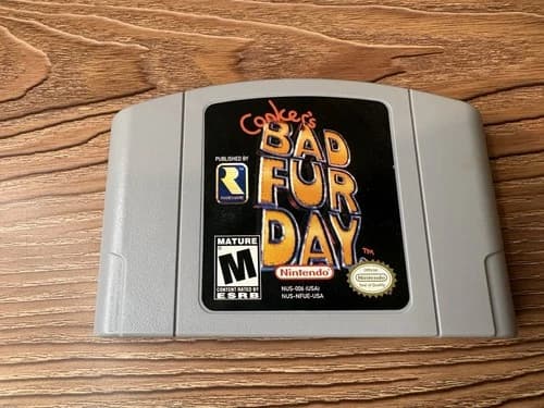 Conker’s Bad Fur Day (Nintendo 64, 2001) AUTHENTIC TESTED NICE! N64