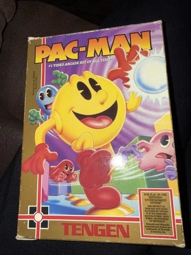 Pac-Man TENGEN Version Nintendo Entertainment System COMPLETE W/ REG Card