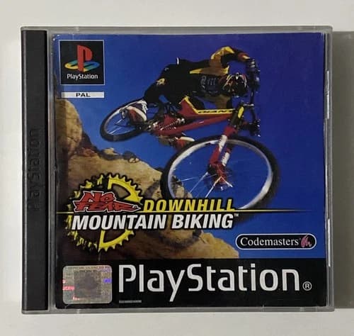 No Fear Downhill Mountain Biking (Sony Playstation 1, PS1) Complete - Tested